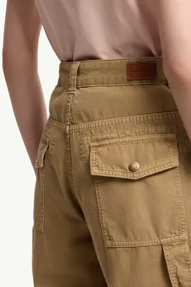 Moncler Cotton Wide Leg Pants | Thumbnail 7 Moncler Cotton Wide Leg Pants | Thumbnail 7