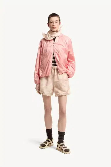 Moncler Floral Print Chiné Shorts | Thumbnail 3 Moncler Floral Print Chiné Shorts | Thumbnail 3