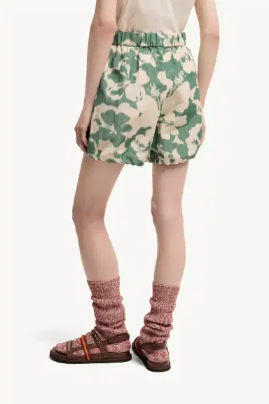Moncler Floral Print Chiné Shorts | Thumbnail 6 Moncler Floral Print Chiné Shorts | Thumbnail 6