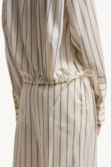 Moncler Striped Cotton & Silk Long Sleeve Shirt | Thumbnail 7 Moncler Striped Cotton & Silk Long Sleeve Shirt | Thumbnail 7