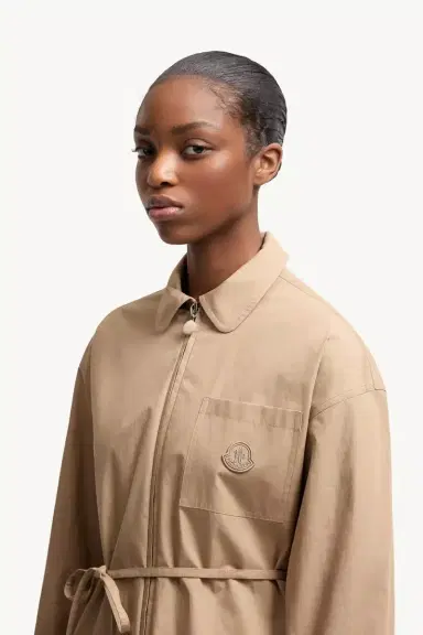Moncler Cotton Poplin Zip-up Shirt Jacket | Thumbnail 4 Moncler Cotton Poplin Zip-up Shirt Jacket | Thumbnail 4