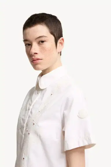 Moncler Embroidered Shirt Dress | Thumbnail 3 Moncler Embroidered Shirt Dress | Thumbnail 3