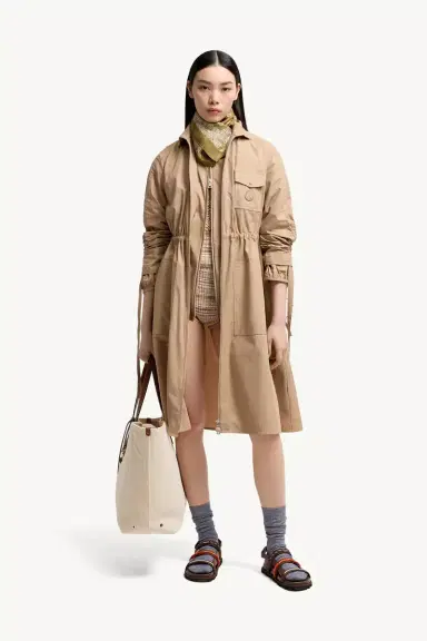 Moncler Cotton Poplin Shirt Dress | Thumbnail 3 Moncler Cotton Poplin Shirt Dress | Thumbnail 3