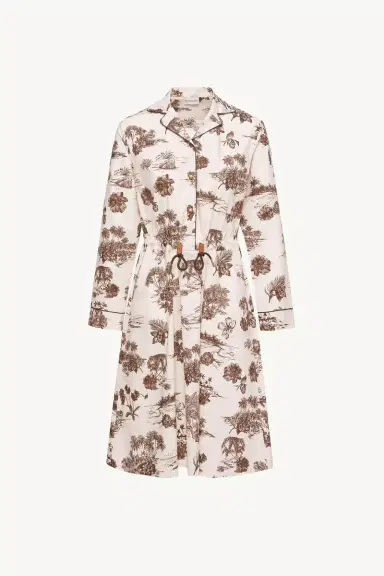 Moncler Floral Knee Length Shirt Dress | Thumbnail 2 Moncler Floral Knee Length Shirt Dress | Thumbnail 2