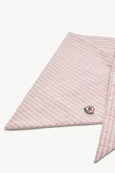 Moncler Padded Cotton Blend Vichy Scarf | Thumbnail 3 Moncler Padded Cotton Blend Vichy Scarf | Thumbnail 3