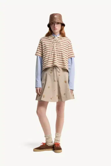 Moncler Striped Cotton Polo Shirt | Thumbnail 3 Moncler Striped Cotton Polo Shirt | Thumbnail 3