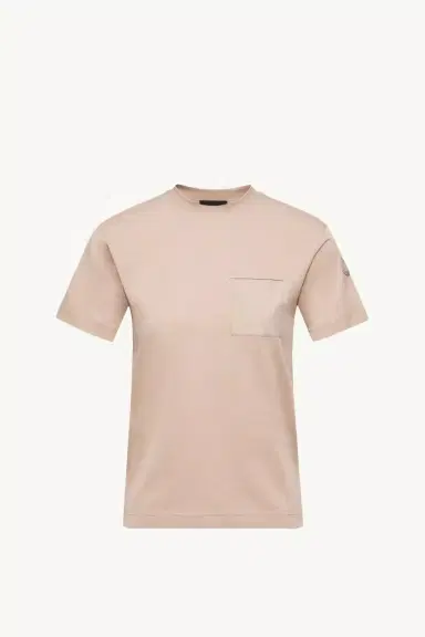 Moncler Cotton Jersey T-shirt With Pleated Pocket | Thumbnail 2 Moncler Cotton Jersey T-shirt With Pleated Pocket | Thumbnail 2