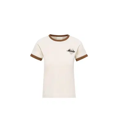 Moncler Heart Logo Cotton T-shirt | Thumbnail 1 Moncler Heart Logo Cotton T-shirt | Thumbnail 1
