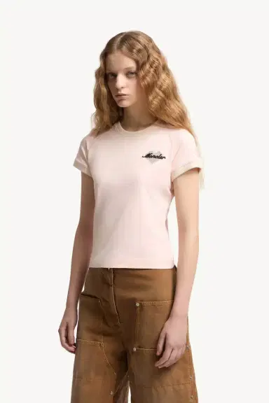 Moncler Heart Logo Cotton T-shirt | Thumbnail 5 Moncler Heart Logo Cotton T-shirt | Thumbnail 5