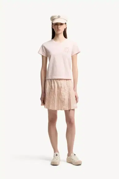 Moncler Embroidered Logo Cotton T-shirt | Thumbnail 3 Moncler Embroidered Logo Cotton T-shirt | Thumbnail 3