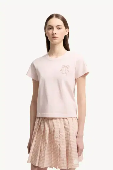 Moncler Embroidered Logo Cotton T-shirt | Thumbnail 5 Moncler Embroidered Logo Cotton T-shirt | Thumbnail 5