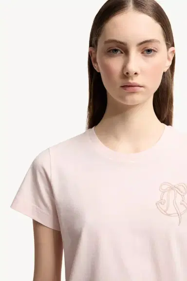 Moncler Embroidered Logo Cotton T-shirt | Thumbnail 7 Moncler Embroidered Logo Cotton T-shirt | Thumbnail 7