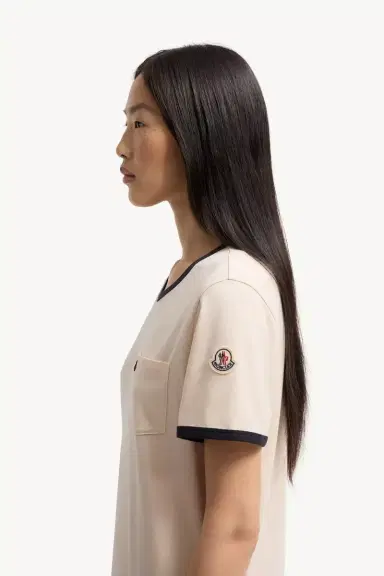 Moncler Embroidered Logo Cotton T-shirt | Thumbnail 4 Moncler Embroidered Logo Cotton T-shirt | Thumbnail 4