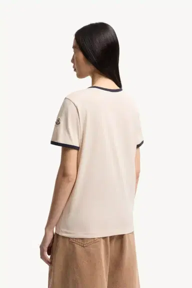Moncler Embroidered Logo Cotton T-shirt | Thumbnail 6 Moncler Embroidered Logo Cotton T-shirt | Thumbnail 6