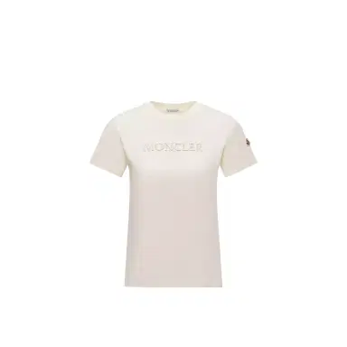 Moncler Embroidered Tonal Logo Cotton T-shirt | Thumbnail 1 Moncler Embroidered Tonal Logo Cotton T-shirt | Thumbnail 1