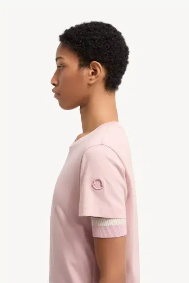 Moncler Embroidered Logo Cotton T-shirt | Thumbnail 3 Moncler Embroidered Logo Cotton T-shirt | Thumbnail 3