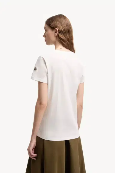 Moncler Logo Patch Cotton Jersey T-shirt | Thumbnail 5 Moncler Logo Patch Cotton Jersey T-shirt | Thumbnail 5