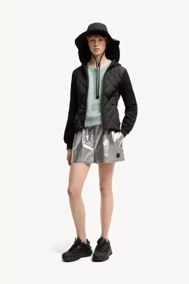 Moncler Cotton Fleece Padded Zip-up Hoodie | Thumbnail 3 Moncler Cotton Fleece Padded Zip-up Hoodie | Thumbnail 3