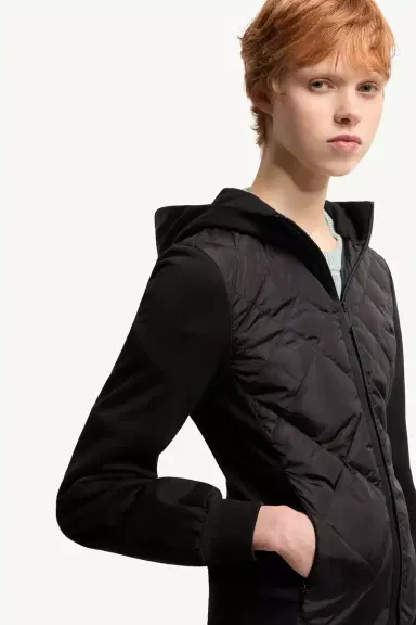Moncler Cotton Fleece Padded Zip-up Hoodie | Thumbnail 7 Moncler Cotton Fleece Padded Zip-up Hoodie | Thumbnail 7