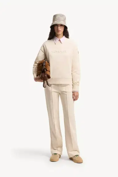 Moncler Embroidered Logo Cotton Sweatshirt | Thumbnail 2 Moncler Embroidered Logo Cotton Sweatshirt | Thumbnail 2