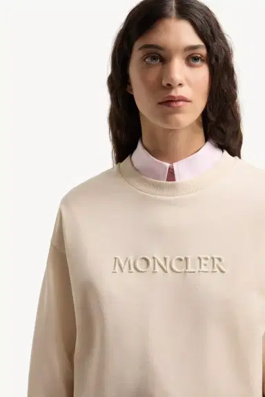 Moncler Embroidered Logo Cotton Sweatshirt | Thumbnail 6 Moncler Embroidered Logo Cotton Sweatshirt | Thumbnail 6