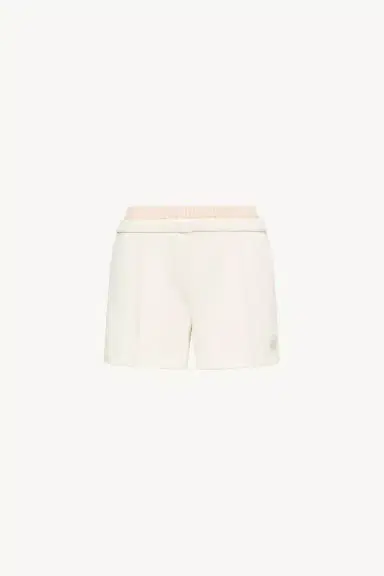 Moncler Layered-effect Vichy Cotton Blend Shorts | Thumbnail 1 Moncler Layered-effect Vichy Cotton Blend Shorts | Thumbnail 1