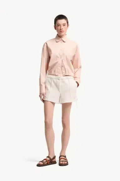 Moncler Layered-effect Vichy Cotton Blend Shorts | Thumbnail 2 Moncler Layered-effect Vichy Cotton Blend Shorts | Thumbnail 2