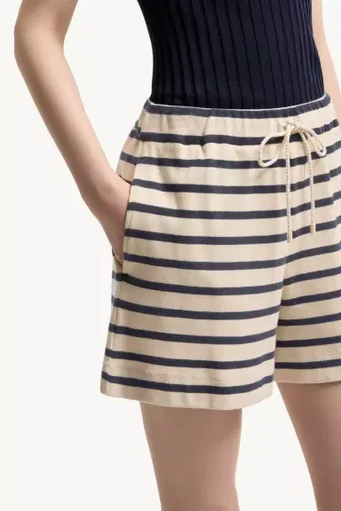 Moncler Striped Cotton Shorts | Thumbnail 7 Moncler Striped Cotton Shorts | Thumbnail 7