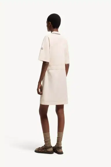 Moncler Belted Cotton Mini Dress | Thumbnail 6 Moncler Belted Cotton Mini Dress | Thumbnail 6