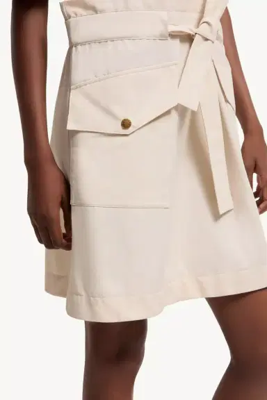 Moncler Belted Cotton Mini Dress | Thumbnail 7 Moncler Belted Cotton Mini Dress | Thumbnail 7