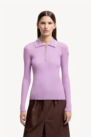 Moncler Wool Long Sleeve Polo Shirt | Thumbnail 5 Moncler Wool Long Sleeve Polo Shirt | Thumbnail 5