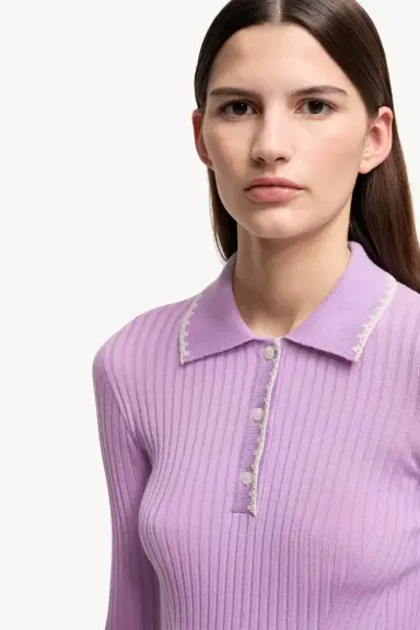 Moncler Wool Long Sleeve Polo Shirt | Thumbnail 7 Moncler Wool Long Sleeve Polo Shirt | Thumbnail 7