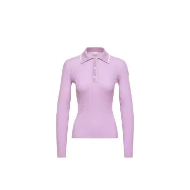 Moncler Wool Long Sleeve Polo Shirt | Thumbnail 1 Moncler Wool Long Sleeve Polo Shirt | Thumbnail 1