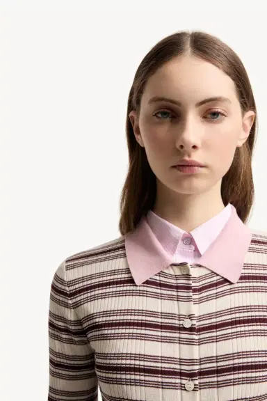 Moncler Cotton Crêpe Polo Shirt | Thumbnail 7 Moncler Cotton Crêpe Polo Shirt | Thumbnail 7