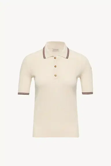 Moncler Rhombus & Logo Pattern Cotton Polo Shirt | Thumbnail 2 Moncler Rhombus & Logo Pattern Cotton Polo Shirt | Thumbnail 2
