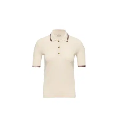 Moncler Rhombus & Logo Pattern Cotton Polo Shirt | Thumbnail 1 Moncler Rhombus & Logo Pattern Cotton Polo Shirt | Thumbnail 1