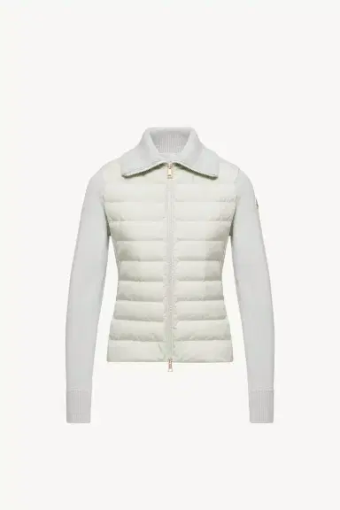 Moncler Padded Wool Zip-up Cardigan | Thumbnail 2 Moncler Padded Wool Zip-up Cardigan | Thumbnail 2