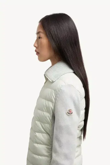 Moncler Padded Wool Zip-up Cardigan | Thumbnail 4 Moncler Padded Wool Zip-up Cardigan | Thumbnail 4