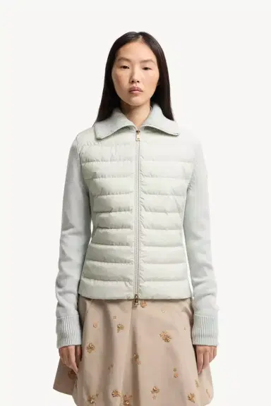 Moncler Padded Wool Zip-up Cardigan | Thumbnail 5 Moncler Padded Wool Zip-up Cardigan | Thumbnail 5