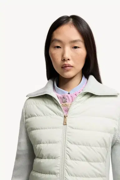 Moncler Padded Wool Zip-up Cardigan | Thumbnail 7 Moncler Padded Wool Zip-up Cardigan | Thumbnail 7