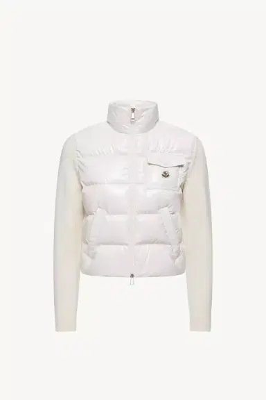 Moncler Padded Zip-up Wool Cardigan | Thumbnail 2 Moncler Padded Zip-up Wool Cardigan | Thumbnail 2