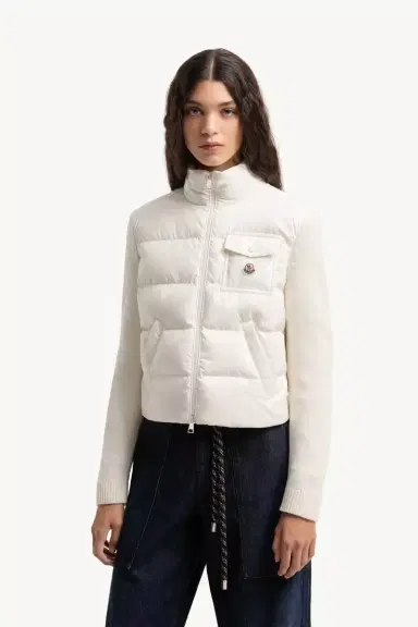 Moncler Padded Zip-up Wool Cardigan | Thumbnail 5 Moncler Padded Zip-up Wool Cardigan | Thumbnail 5