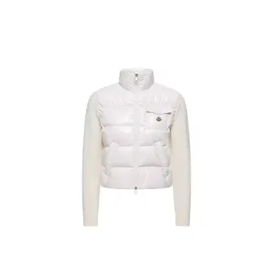 Moncler Padded Zip-up Wool Cardigan | Thumbnail 1 Moncler Padded Zip-up Wool Cardigan | Thumbnail 1