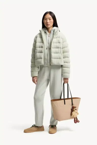 Moncler Wool & Cashmere Blend Padded Cardigan | Thumbnail 3 Moncler Wool & Cashmere Blend Padded Cardigan | Thumbnail 3