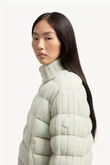 Moncler Wool & Cashmere Blend Padded Cardigan | Thumbnail 4 Moncler Wool & Cashmere Blend Padded Cardigan | Thumbnail 4
