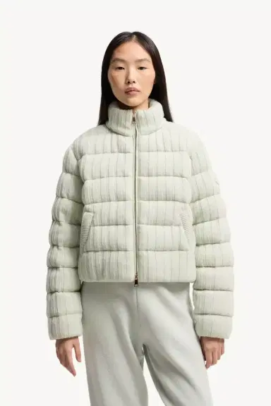 Moncler Wool & Cashmere Blend Padded Cardigan | Thumbnail 5 Moncler Wool & Cashmere Blend Padded Cardigan | Thumbnail 5