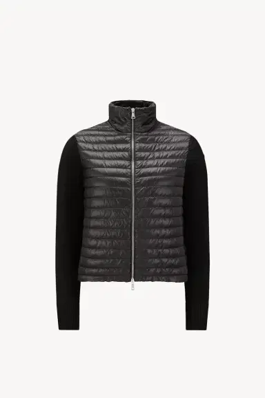 Moncler Padded Wool Zip-up Cardigan | Thumbnail 2 Moncler Padded Wool Zip-up Cardigan | Thumbnail 2