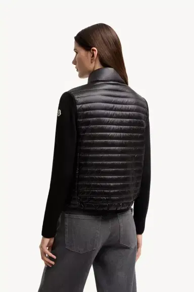 Moncler Padded Wool Zip-up Cardigan | Thumbnail 6 Moncler Padded Wool Zip-up Cardigan | Thumbnail 6