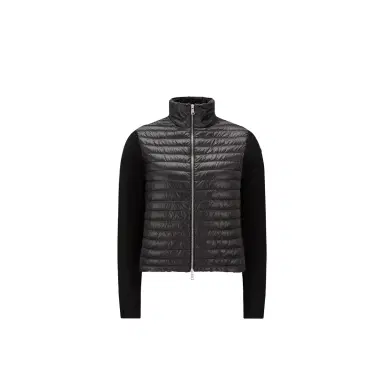 Moncler Padded Wool Zip-up Cardigan | Thumbnail 1 Moncler Padded Wool Zip-up Cardigan | Thumbnail 1