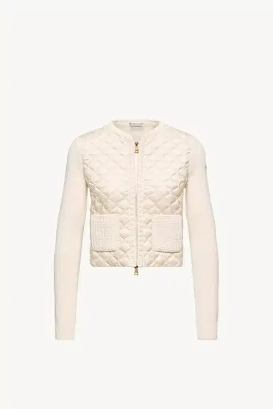 Moncler Geometric-quilted Padded Zip-up Cardigan | Thumbnail 2 Moncler Geometric-quilted Padded Zip-up Cardigan | Thumbnail 2